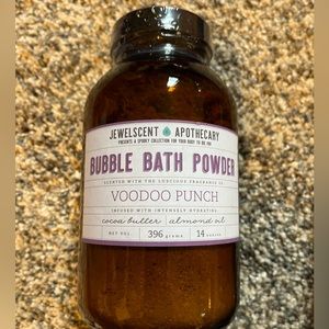 Jewelscent Apothecary bubble bath powder with Size 7 Ring inside Voodoo punch